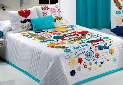 colchas infantiles con diseño moderno y colorido