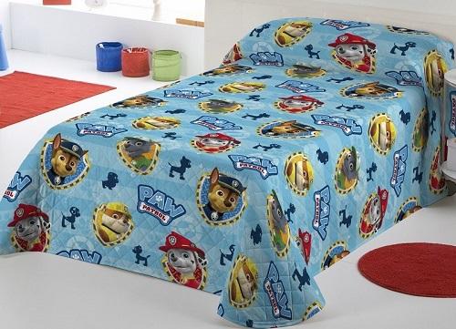 colcha de la patrulla canina para cama de verano