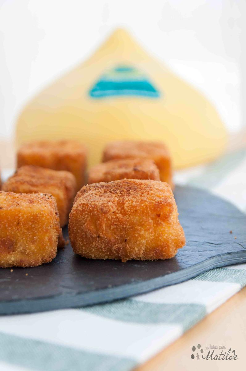 Croquetas de Queso Tetilla y boletus