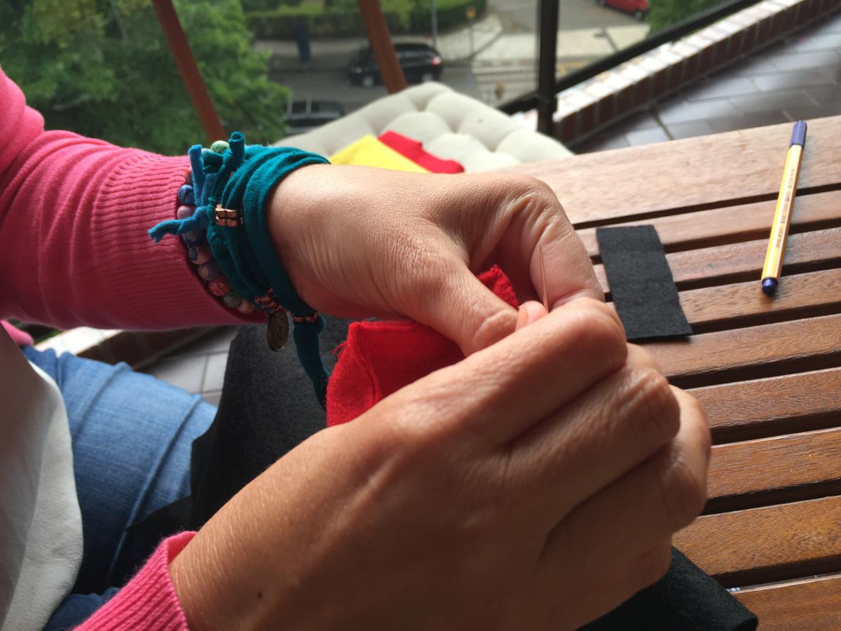 cosemos la base y la tapa