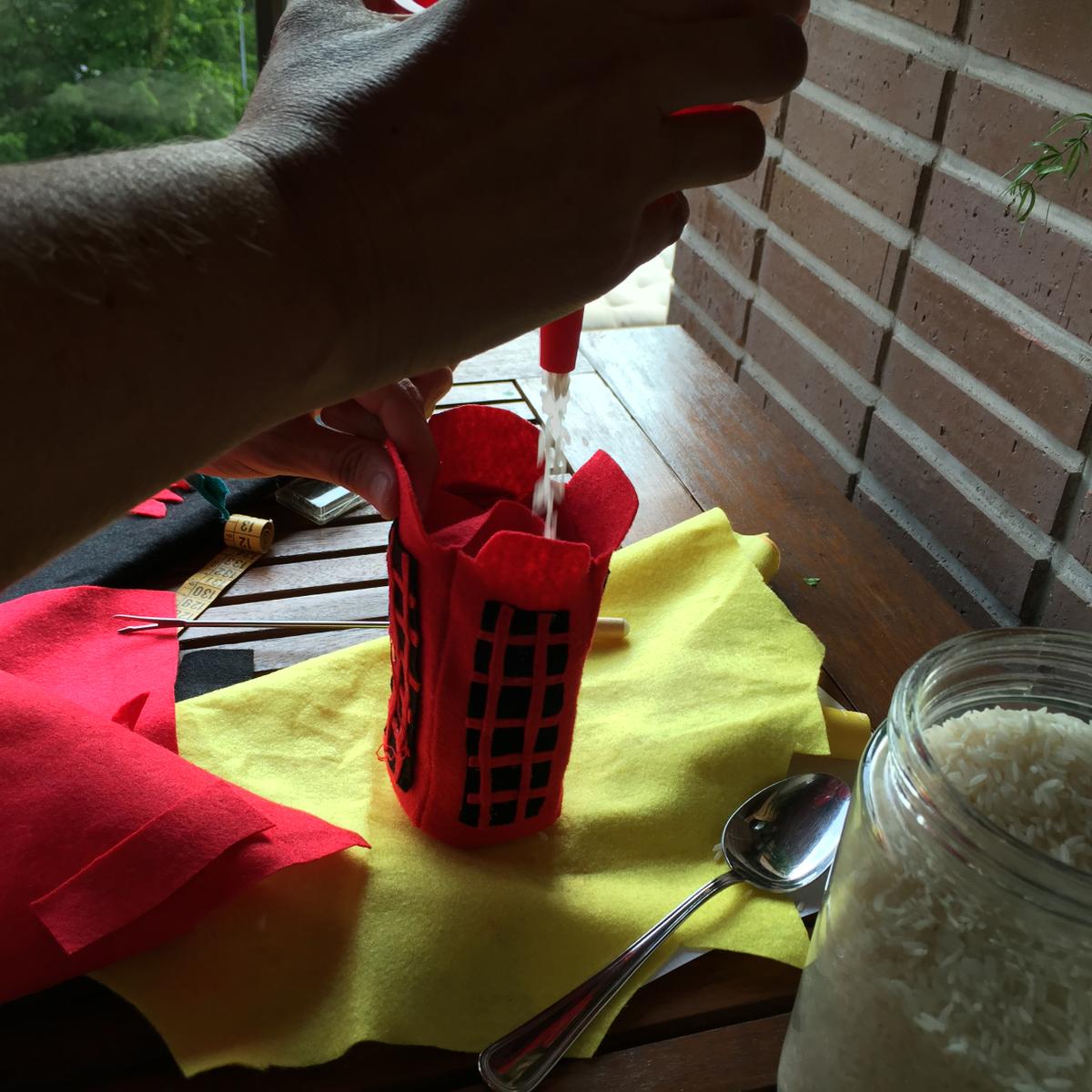 rellenamos con arroz