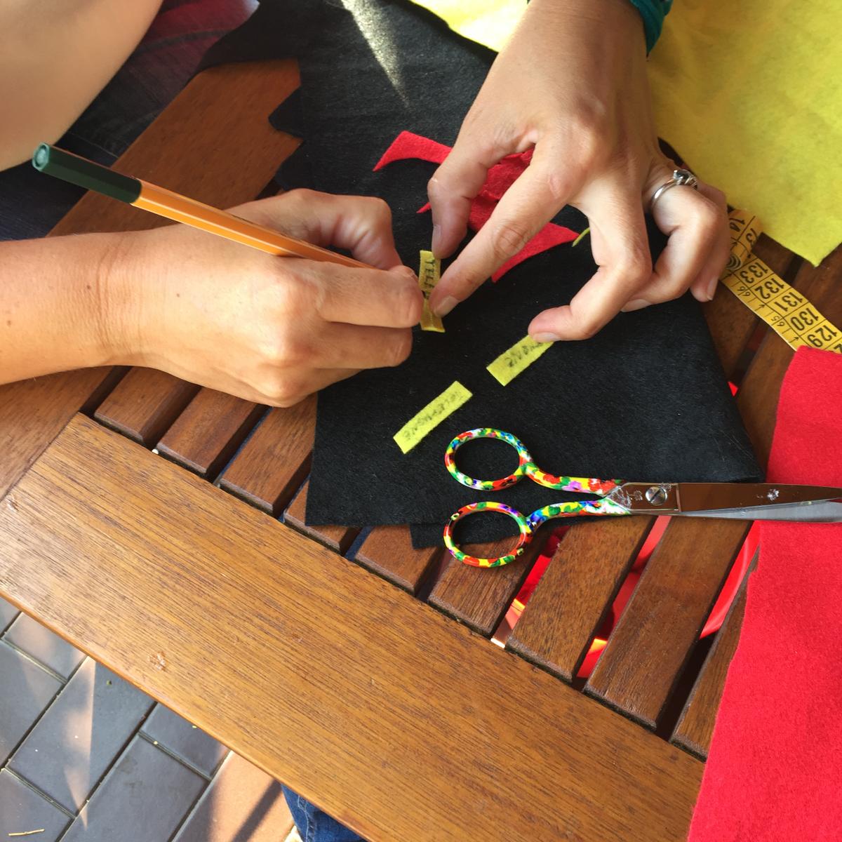 realizamos y pegamos los letreros