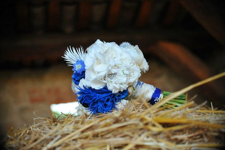 Azul índigo para una boda informal