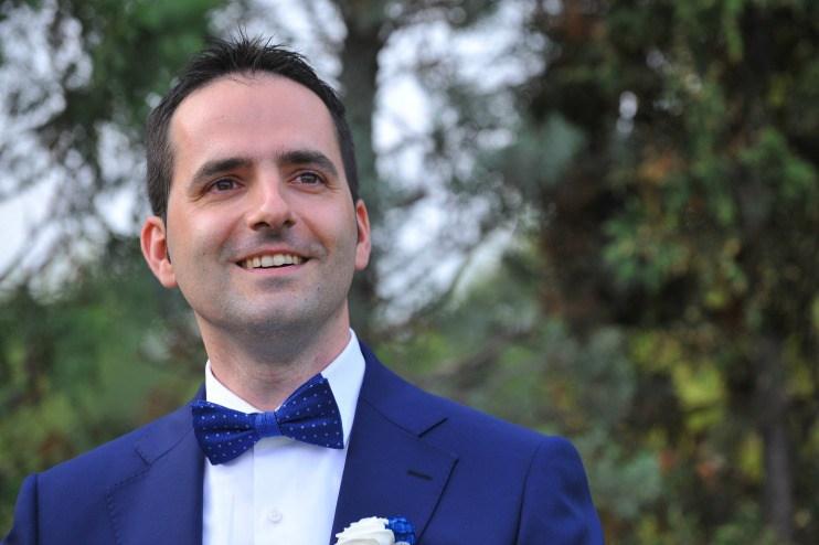 Azul índigo para una boda informal