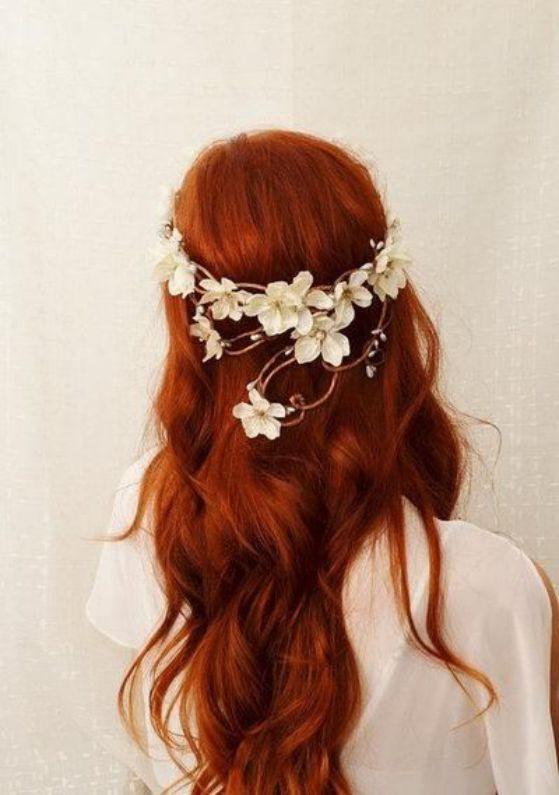 cabello rojo hermoso