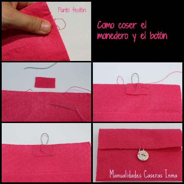Manualidades Caseras Faciles Inma como coser monedero y el botón Monederos de helados 