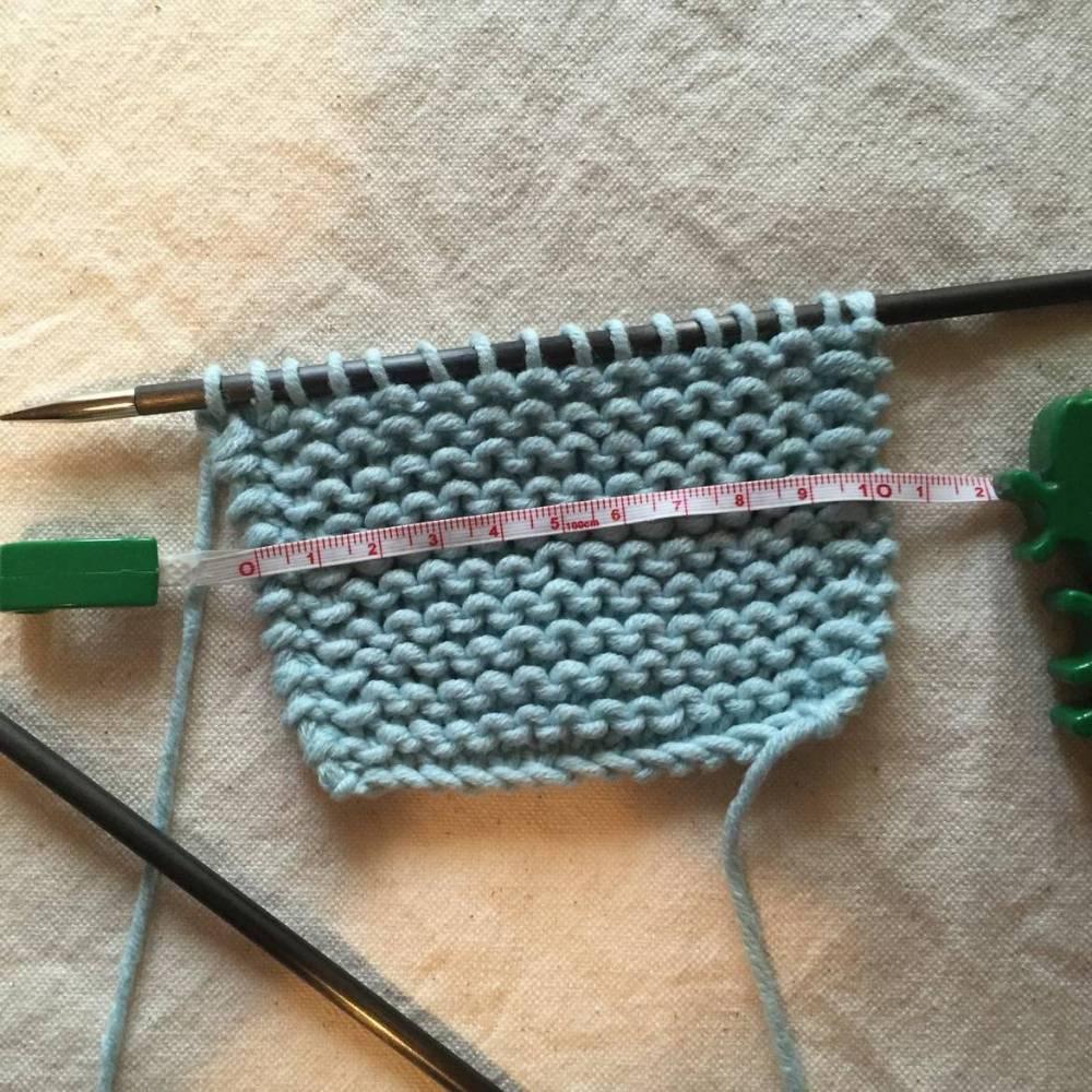 Adaptar talla patrones de punto muestra