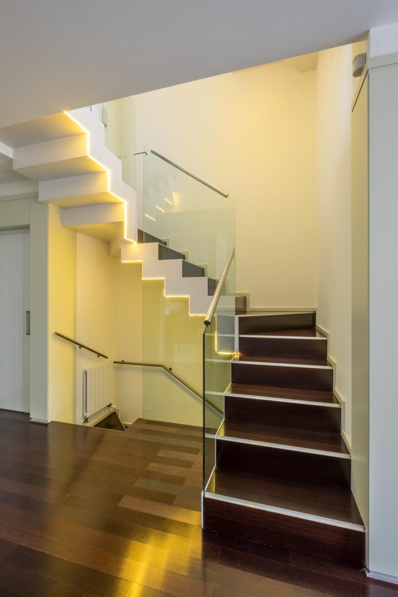 escalera casa led
