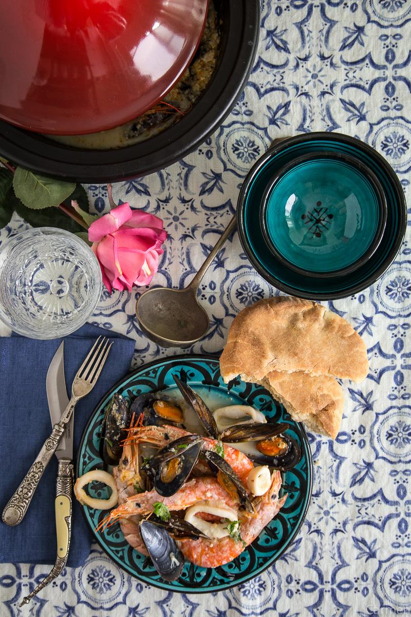 Tajine de marisco cenital