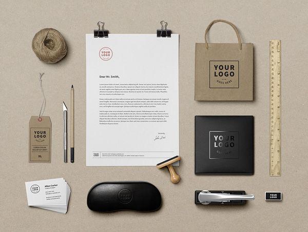 mockup de papeleria branding