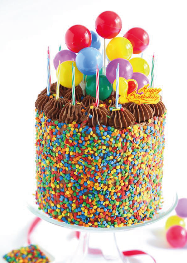 tortas-de-cumpleaños-con-glosinas-y-granas-multicolores