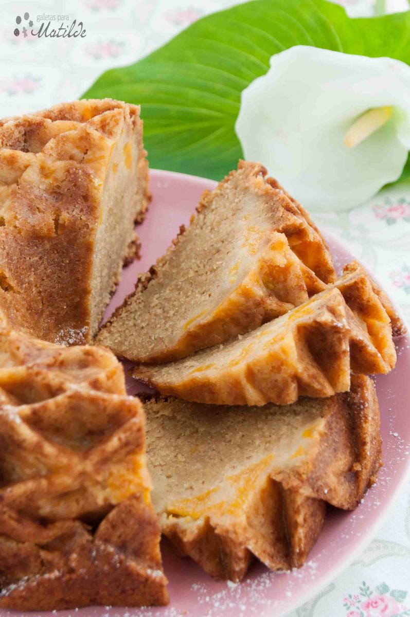 Pastel de melocotón