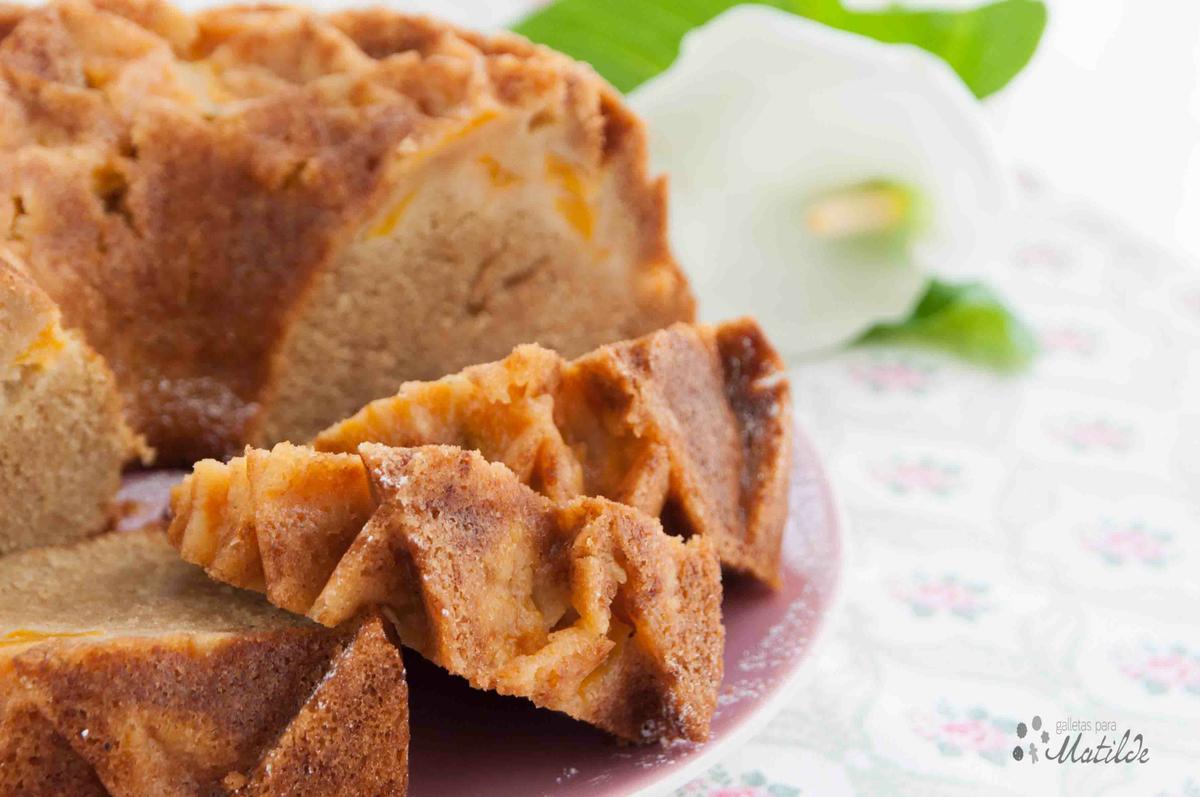 Pastel de melocotón