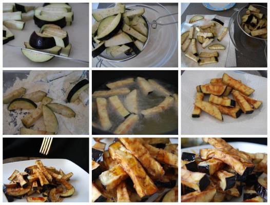 berenjenas-fritas-con-miel-elaboración