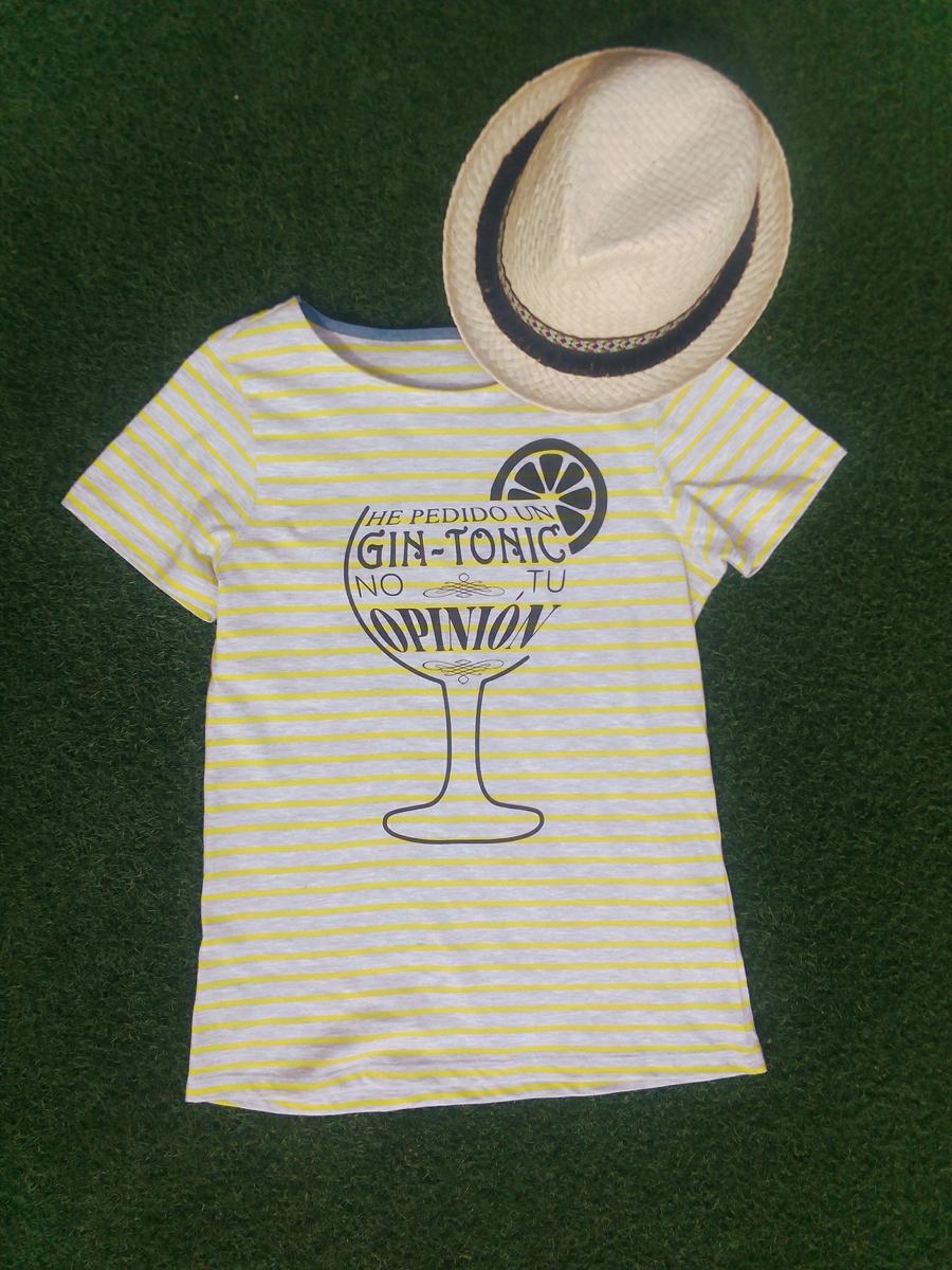 Camiseta "He pedido un gin-tonic, no tu opinión" (pecho)