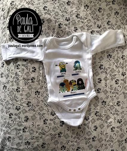 body personalizado original y gracioso para bebe