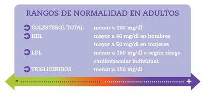 VALORES DE COLESTEROL Y TRIGLICÉRIDOS