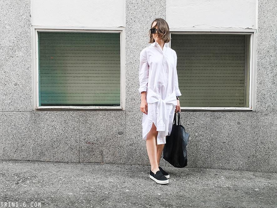 Trini |T by Alexander Wang dress Céline slip on sneakers