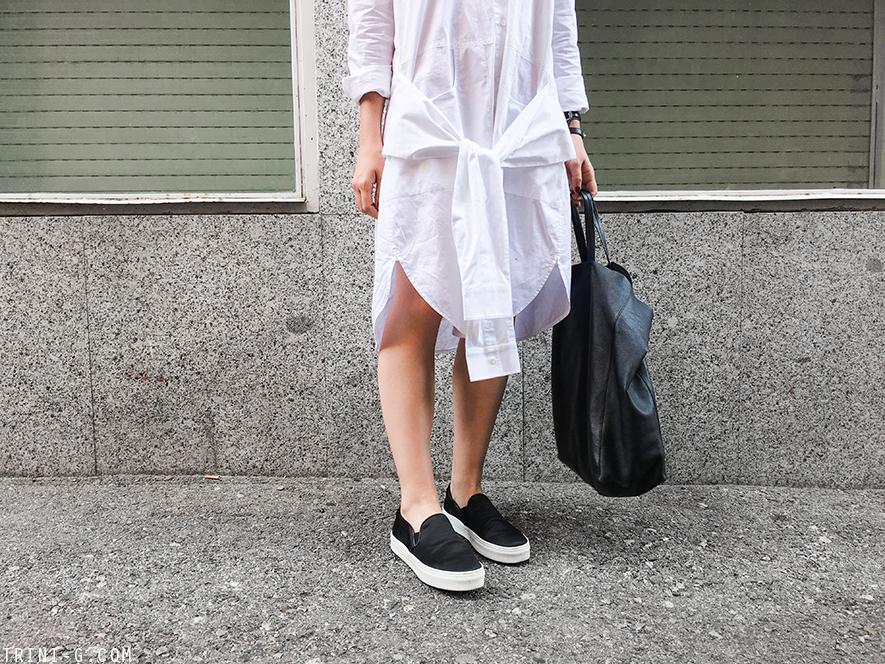 Trini |T by Alexander Wang dress Céline slip on sneakers