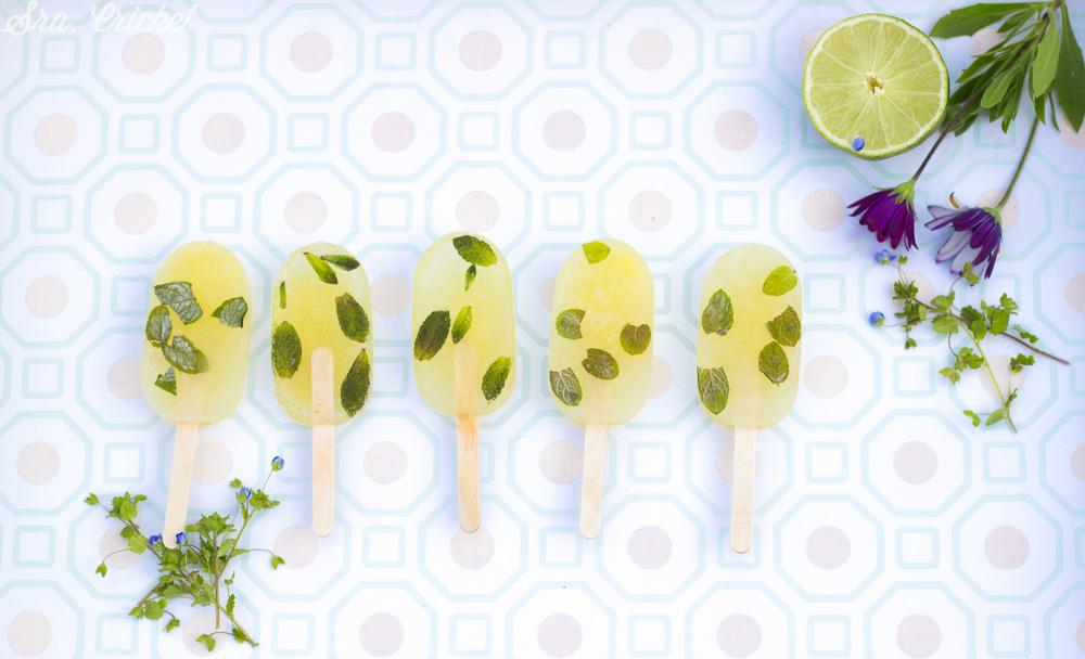 polos helados de piña y lima