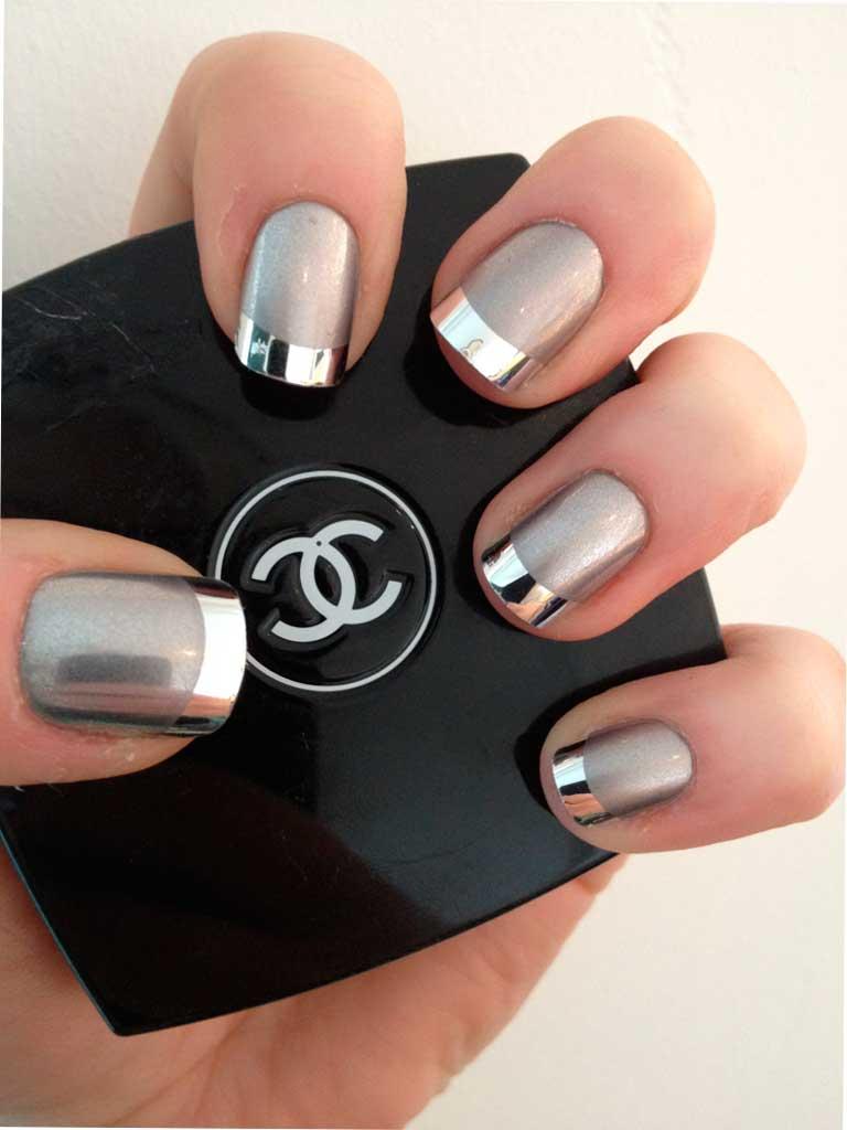 Diseño de uñas mate y metálicas