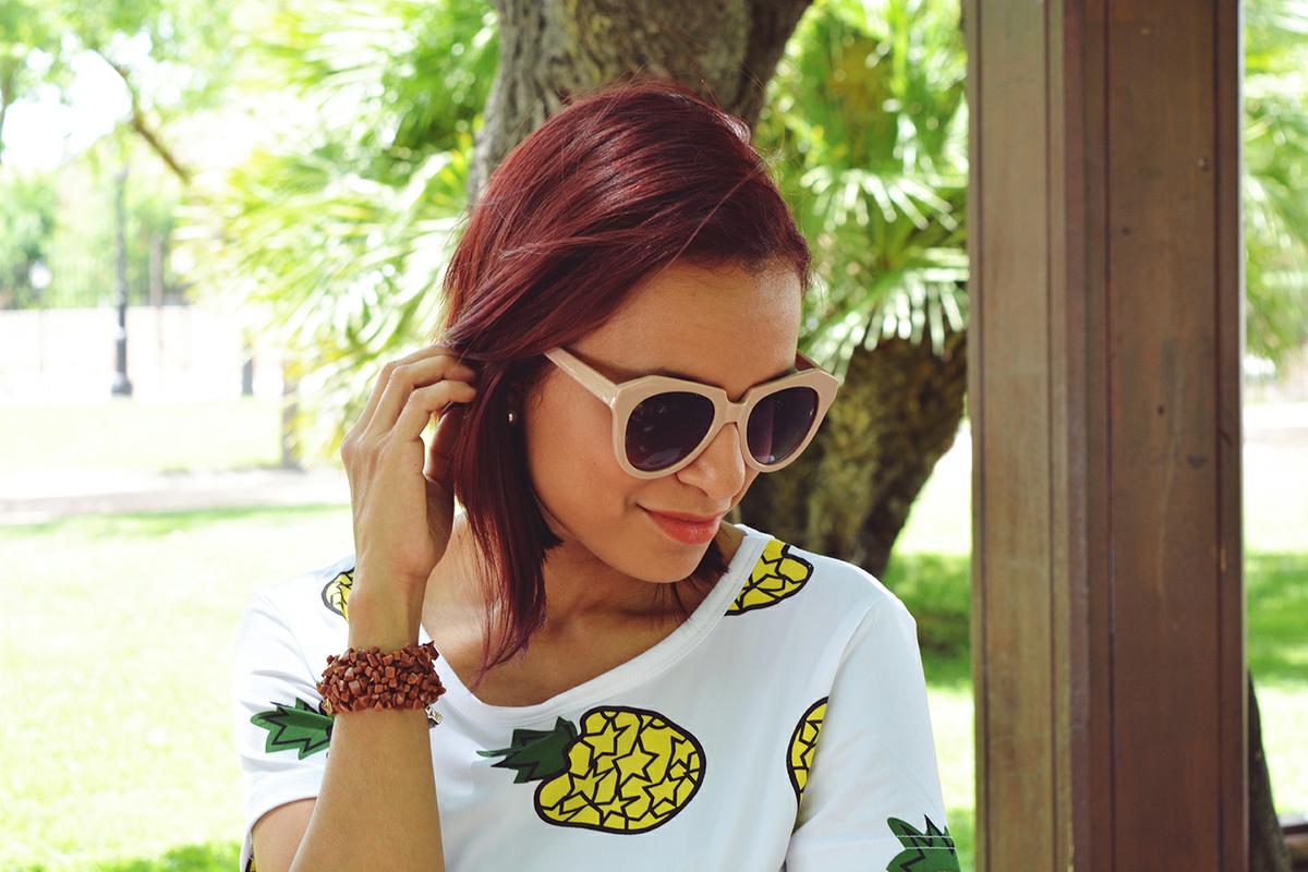 Falda y camiseta de piñas 10