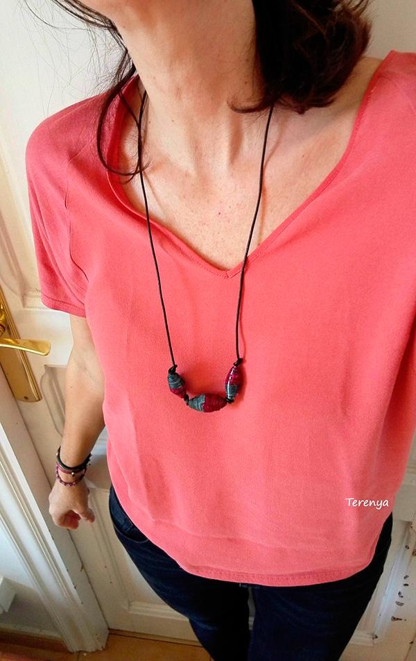 Manualidades-de-papel-collar-cuentas-de-papel