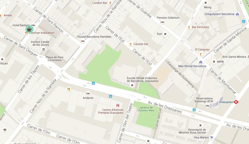 Mapa brunch Barcelona