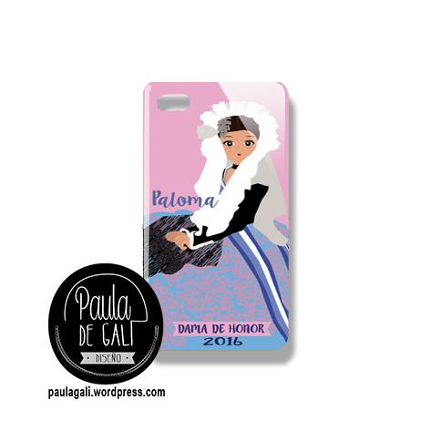 carcasa dama de honor personalizada