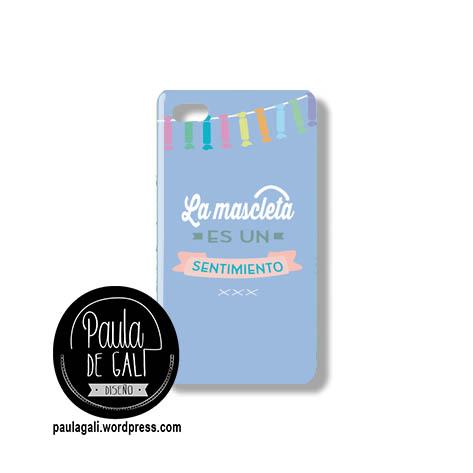 carcasa MASCLETA ES UN SENTIMIENTO PRESONALIZADA