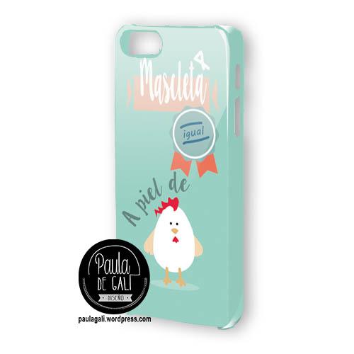carcasa MASCLETA PIEL DE GALLINA PERSONALIZADA