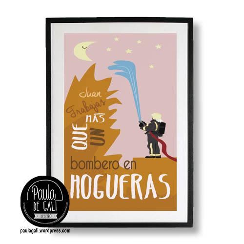 marco trabajas mas que un bombero en hogueras personalizado