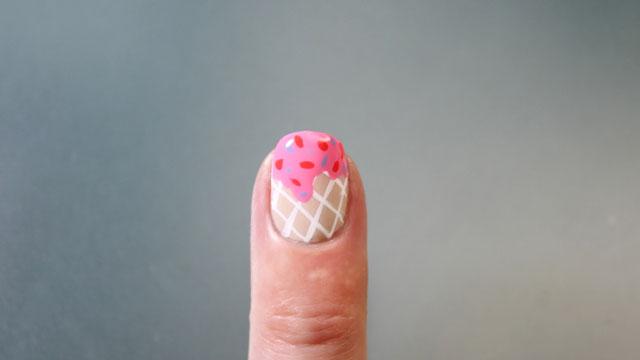 Uñas helado paso a paso verano