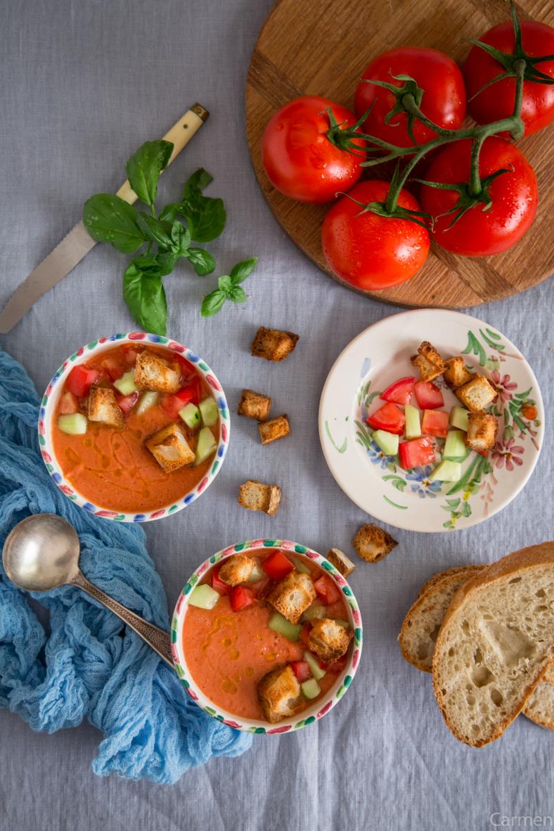 Gazpacho andaluz cenital