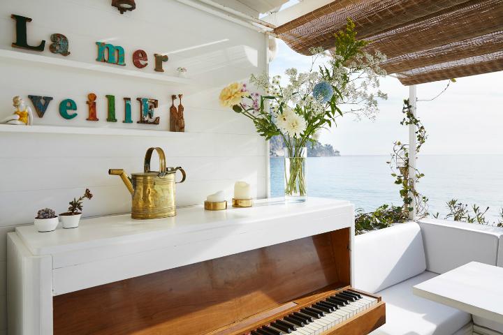 Decoración de estilo marinero letras