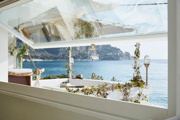 Decoración de estilo marinero ventana