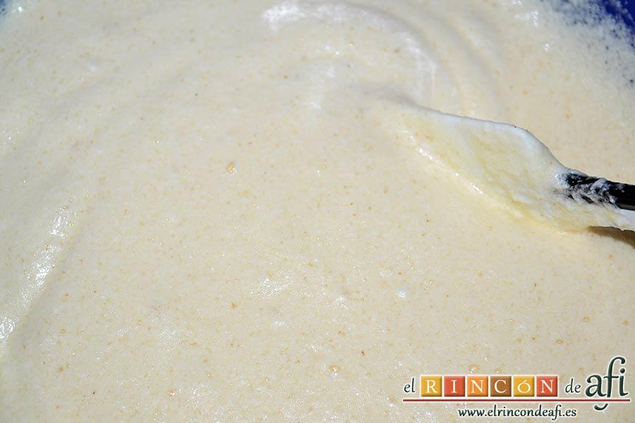 Brazo gitano con doble relleno, mezclar hasta que esté todo bien integrado