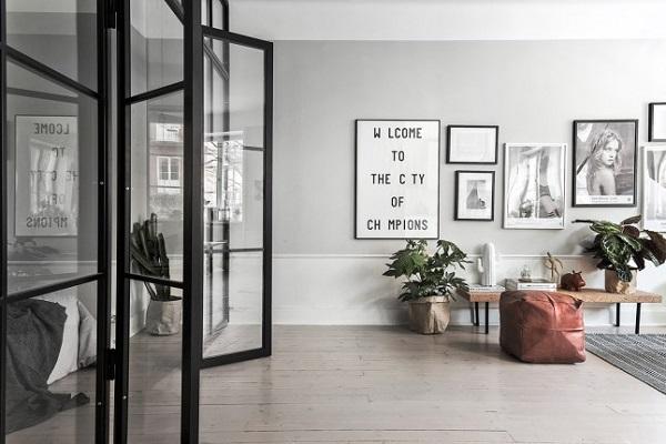 paredes decoradas con cuadros