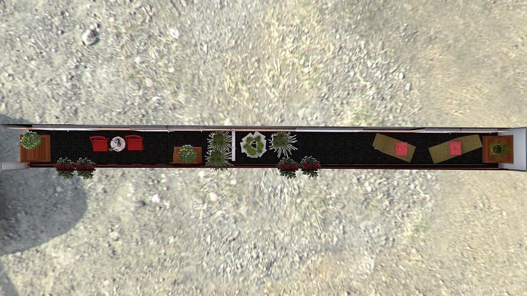 Planta de la terraza en la castellana