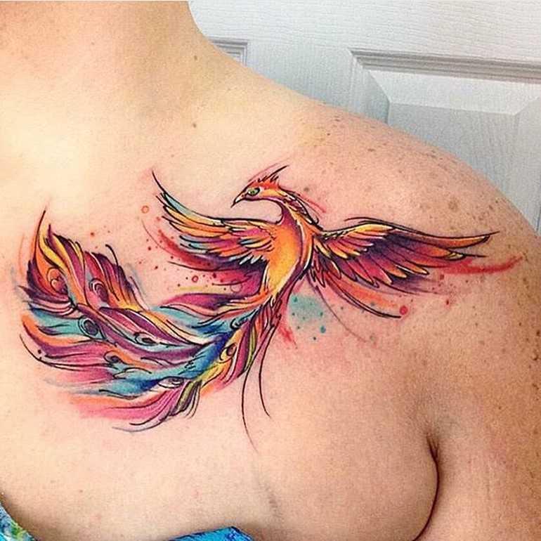 Tatuajes de ave fenix