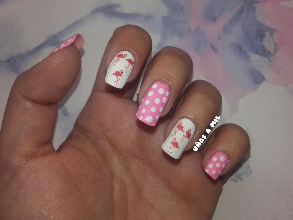 Flamingo Nail Art | Belleza