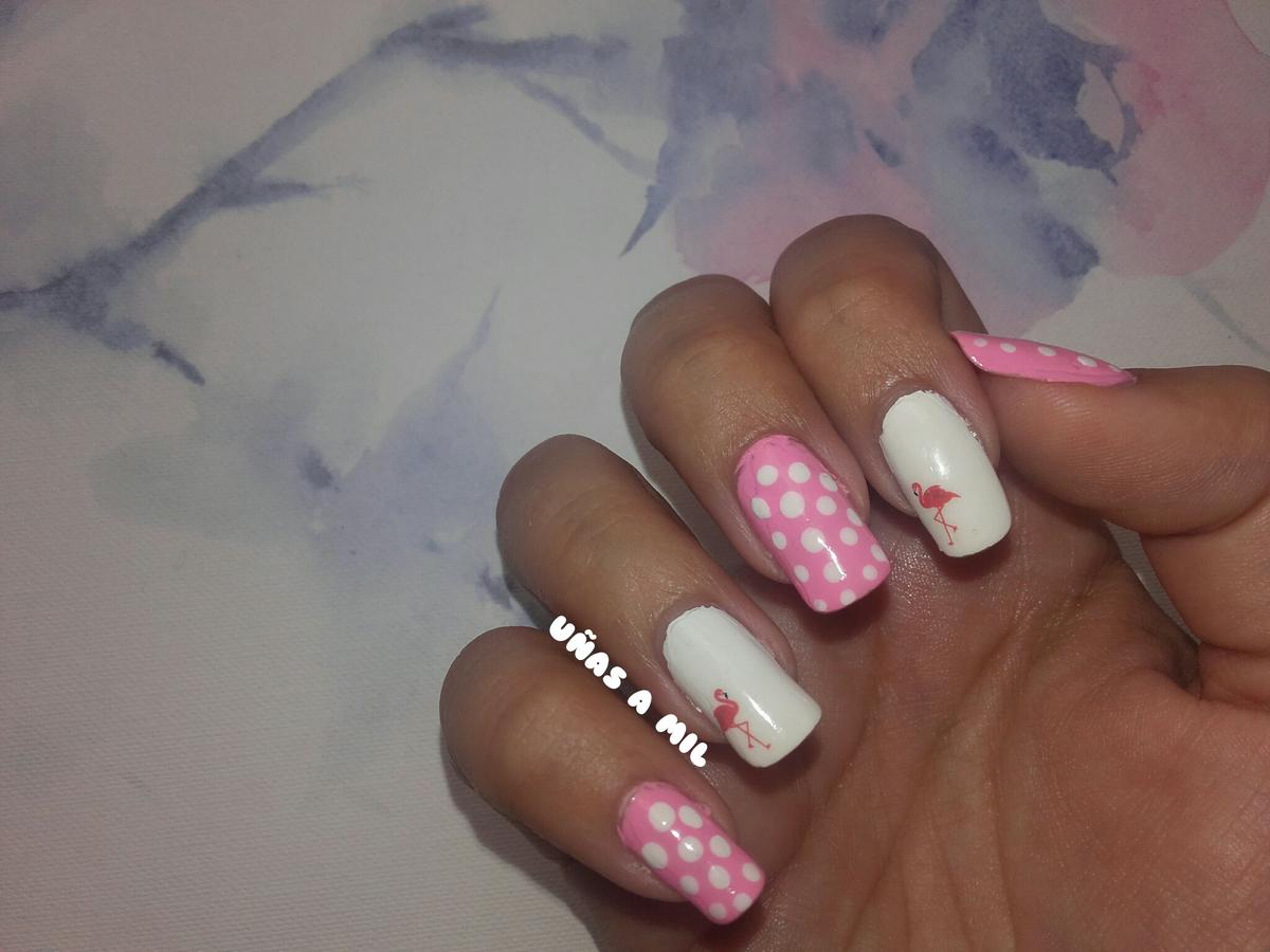 Flamingo Nail Art | Belleza