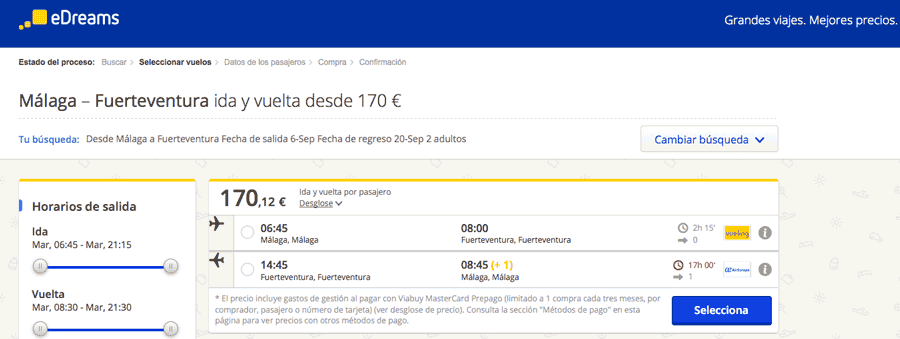 Truco comprar un vuelo barato