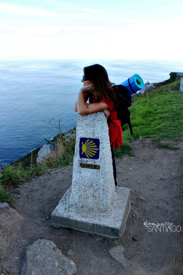 foto del km 0 en fisterra