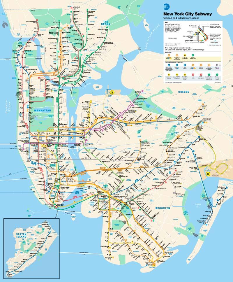 Plano Metro Nueva York