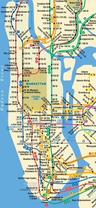 Plano Metro de Manhattan
