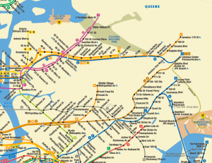 Plano Metro Queens Nueva York