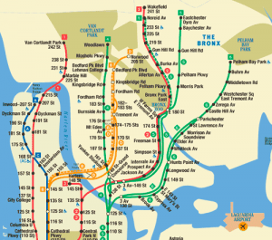 Plano Metro Bronx Nueva York