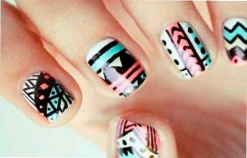 Modelos de uñas con tribales
