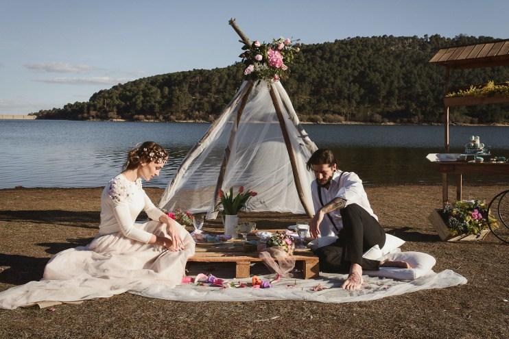 Una seción editorial love day en All Lovely Party